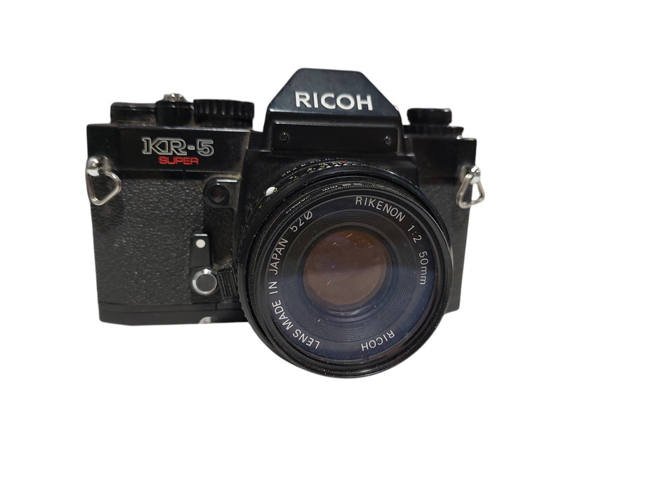 Ricoh KR-5 Super Film Camera with Kenko Skylight 1A 52mm Lens  =