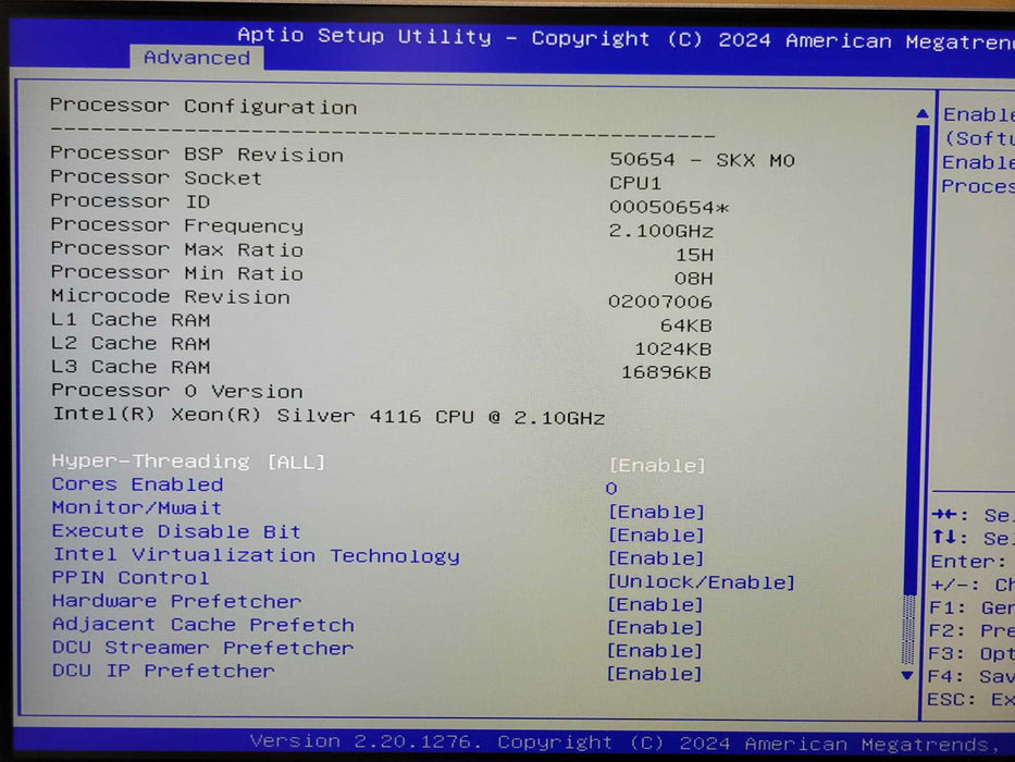 Nutanix/Supermicro 1U, Xeon Silver 4116 2.10GHz, 32GB DDR4, 2x PSU, READ _