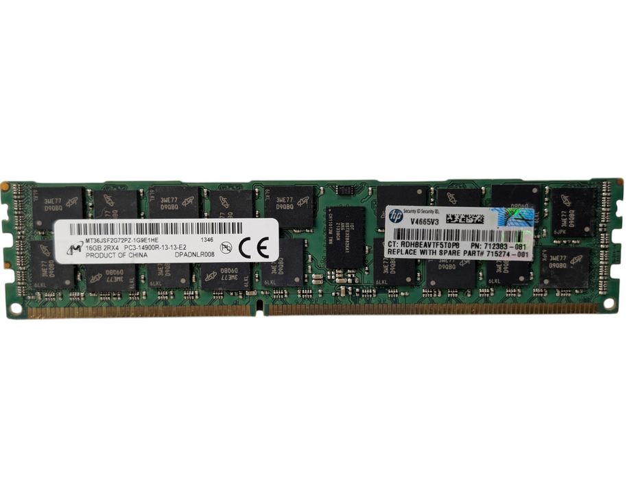 Micron 16GB DDR3 Server RAM Memory 1866MHZ 2Rx4 PC3-14900R-13-13-E2 Q-