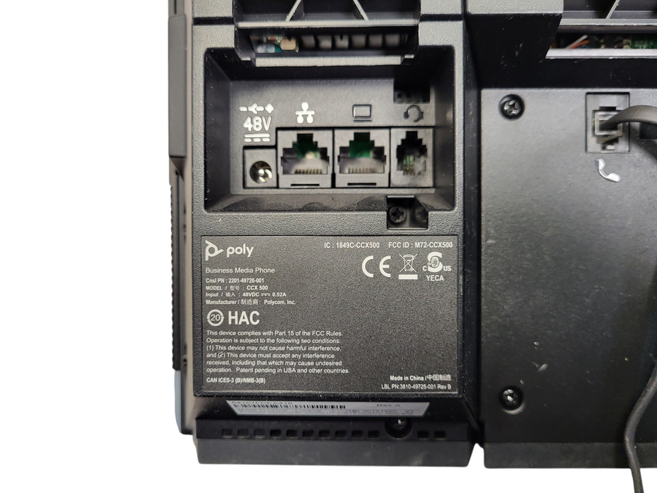 Poly CCX-500 Touchscreen Business Desktop Office IP Phone No stand Q$