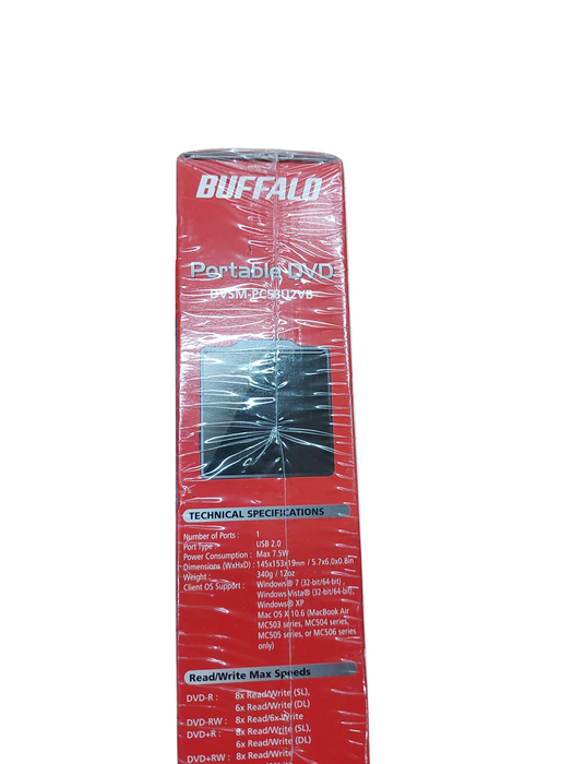 New In Box Buffalo Portable DVD DVSM-PC58U2VB