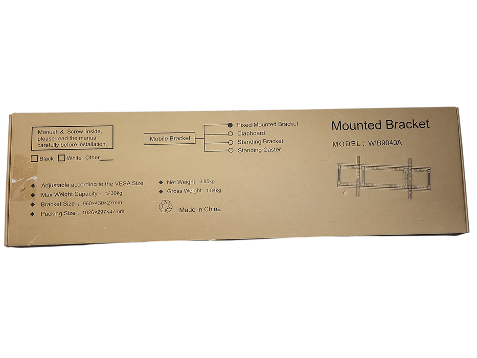 New MaxHub WIB9040A Mounted brcket Max weight capacity up to 30kg Q$