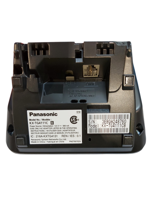 Panasonic Cordless Phone Dect 6.0 KX-TG4111C Handset & Base