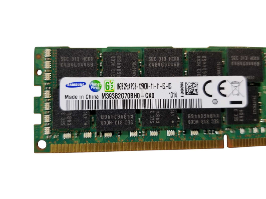 Samsung 16GB DDR3 2Rx4 PC3-12800R-11-11/12-E2-D3 DDR3 Server RAM Q