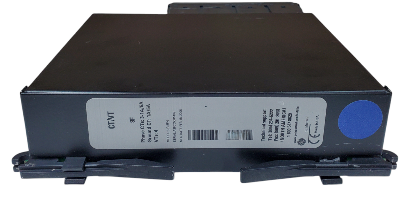 GE Multilin CT/VT 8F - Phase CTs:3-1A/5A Ground CT:1A/5A Module *READ*