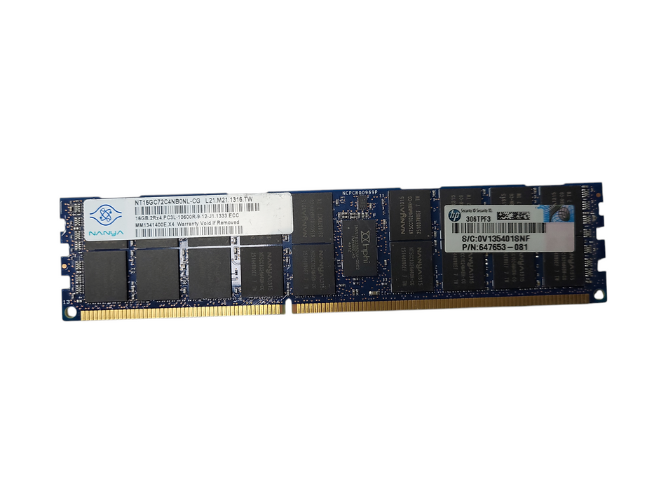 Assorted brands 16GB PC3L-10600R Server Memory Q$