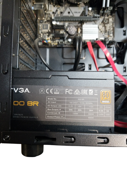 Custom Pc w/ ASUS H310M-D Intel i7-8700 CPU 3.20GHz 32GB RAM No HDD