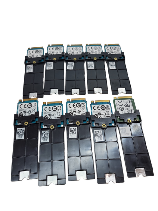 Lot 10x 128GB m.2 NVMe 2230 SSD with bracket frame to 2280 | Mixed Brands Q&