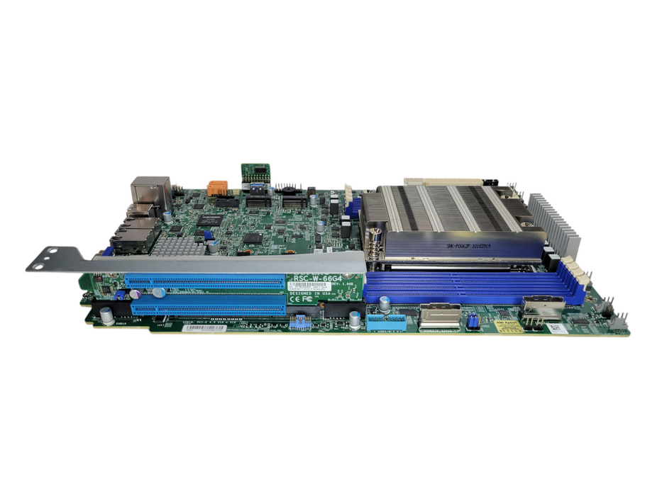 Supermicro H12SSW-NT REV1.01 for AMD EPYC 7002/7003 + Heatsink & Riser $