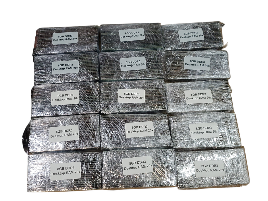 Lot of 300x, Assorted 8GB DDR3 Desktop RAM