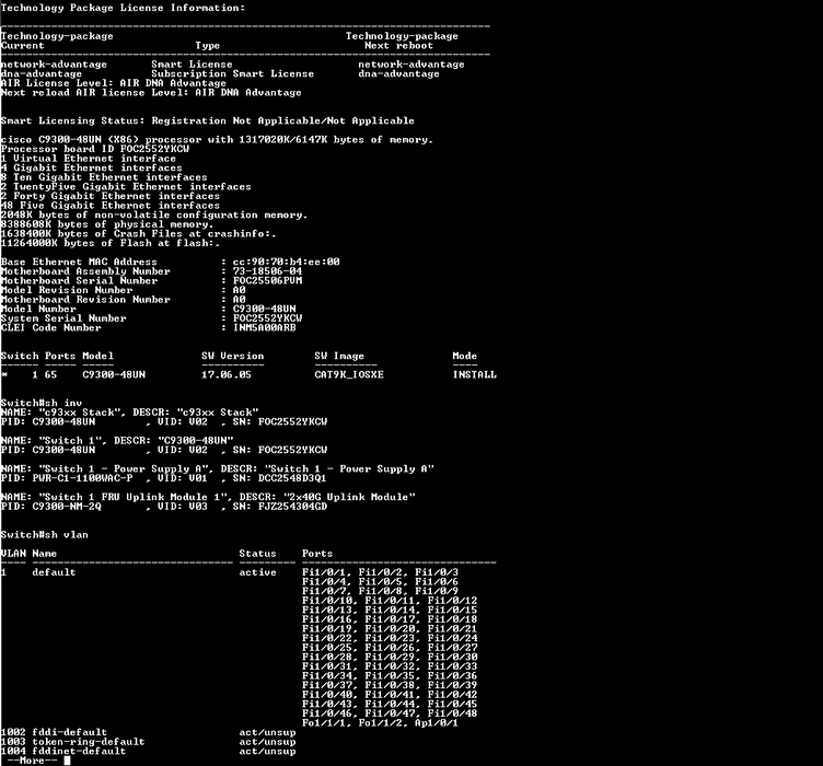 Cisco C9300-48UN-A V02 | 48-Port UPoE Network Switch w/ C9300-NM-2Q, 2x PSU )