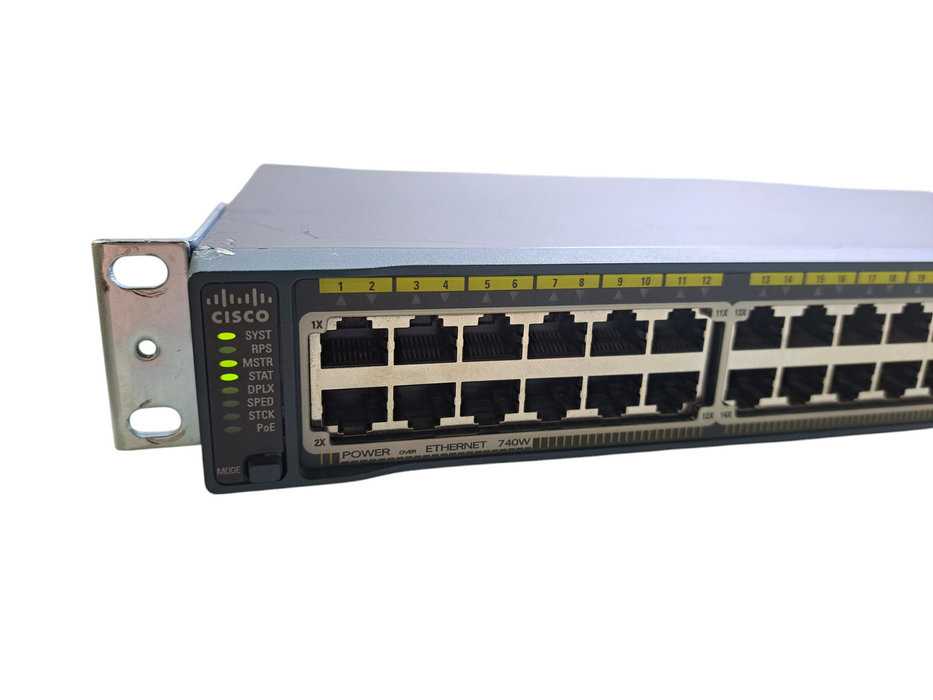 Cisco WS-C2960S-48FPS-L V03 | 48 Port Gigabit PoE+ 740W Managed Switch