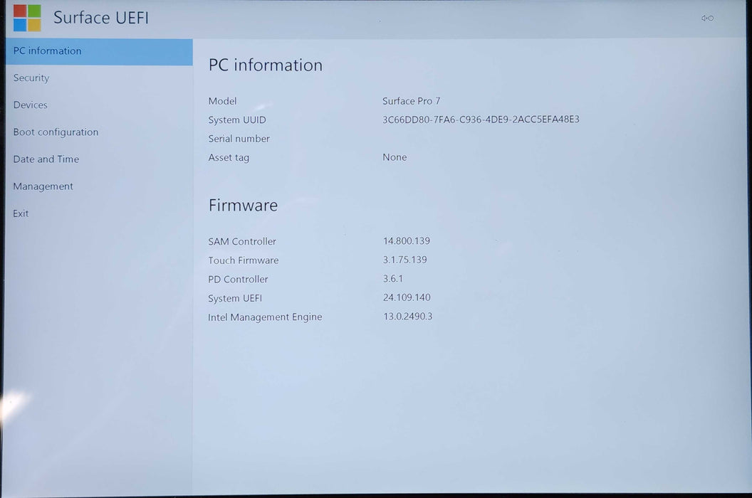 Microsoft Surface Pro 7 1866, i3-1005G1 1.2GHz, 4GB DDR4, 128GB SSD  Lap200