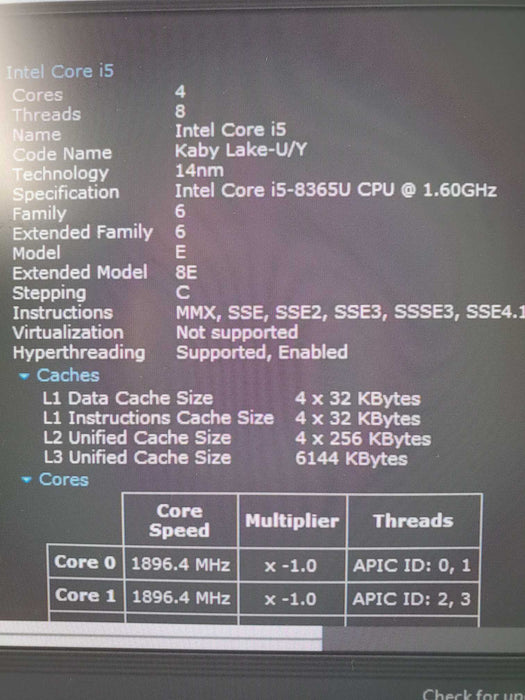 Dell Latitude 5300 13" Laptop Intel i5-8365U 256GB SSD 16GB RAM  Lap200