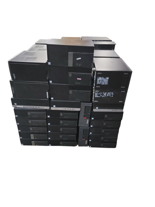Lot of 90x mixed SFF/TOWER 9th Gen PC 8GB DDR4 Ram No HDD