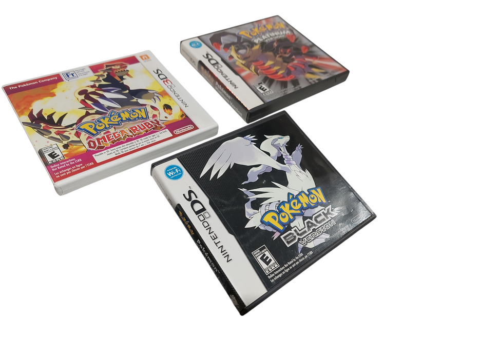 3 Nintendo DS & 3DS Game Cartridge Cases Empty with Manuals  =