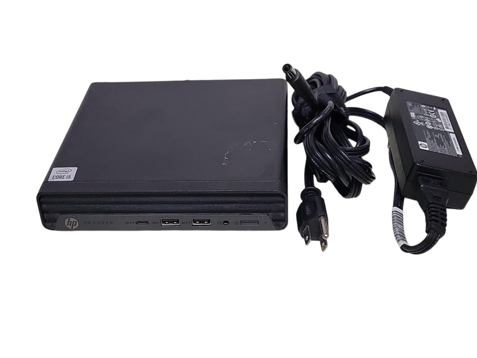 HP ProDesk 400 G6, i5-10500T 2.30GHz, 8GB DDR4, 256GB NVMe, w/ Power adapt _