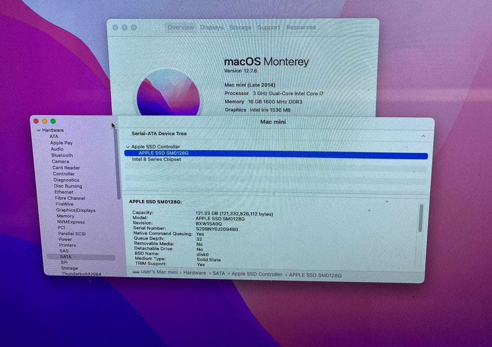 Apple Mac Mini Late 2014 i7-4578U@3.00GHz 16GB RAM 128GB SSD