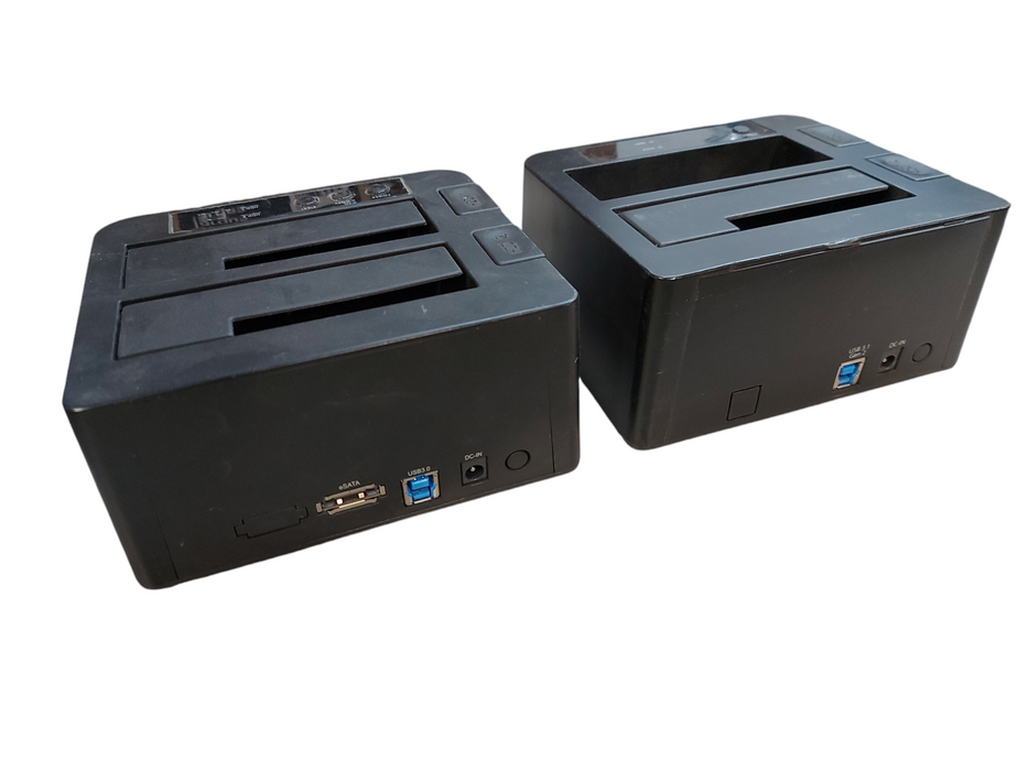 Lot 2x StarTech SATA Duplicator Dock and Dual-Bay Dock