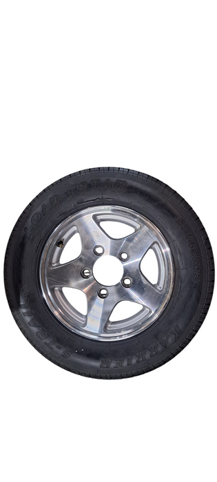 ST145R12 Trailer 5-spoke wheel 5x4.5 Bolt pattern Aluminum Wheel | READ Q