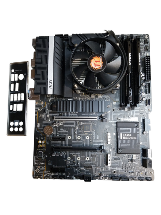 Msi Z590-A PRO Motherboard w/ Intel i5-10600K CPU 16GB RAM No HDD
