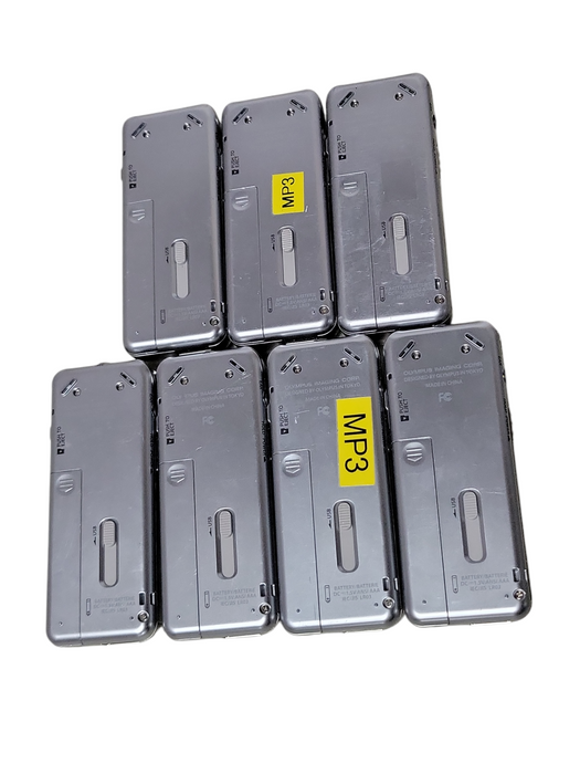 Lot of 7x Olympus Digital Voice Recorder WS-801, No SD Card, READ _