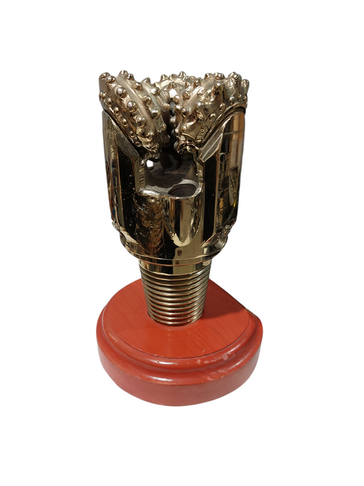 Decoration 8" Gold Colour Plated Oil Rig 3 Head Bit  =