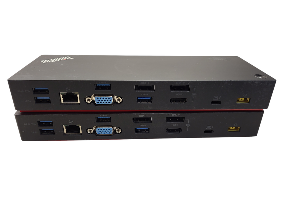 Lot of 2x Lenovo ThinkPad Thunderbolt 3 Dock 40AC No AC $