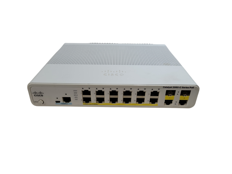 Cisco WS-C2960C-12PC-L | 12-Port PoE Silent Switch %