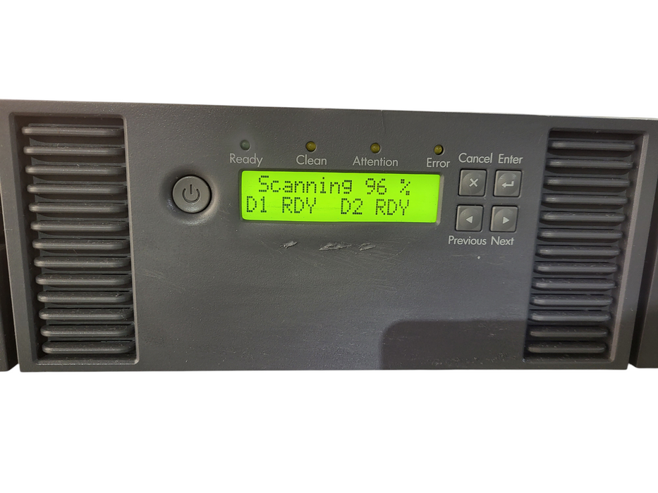 HPE HP StorageWorks MSL2024 Tape Library w/ 2x HP LTO-6 Ultrium 6250 SAS Tape Drive AQ288D#103 $