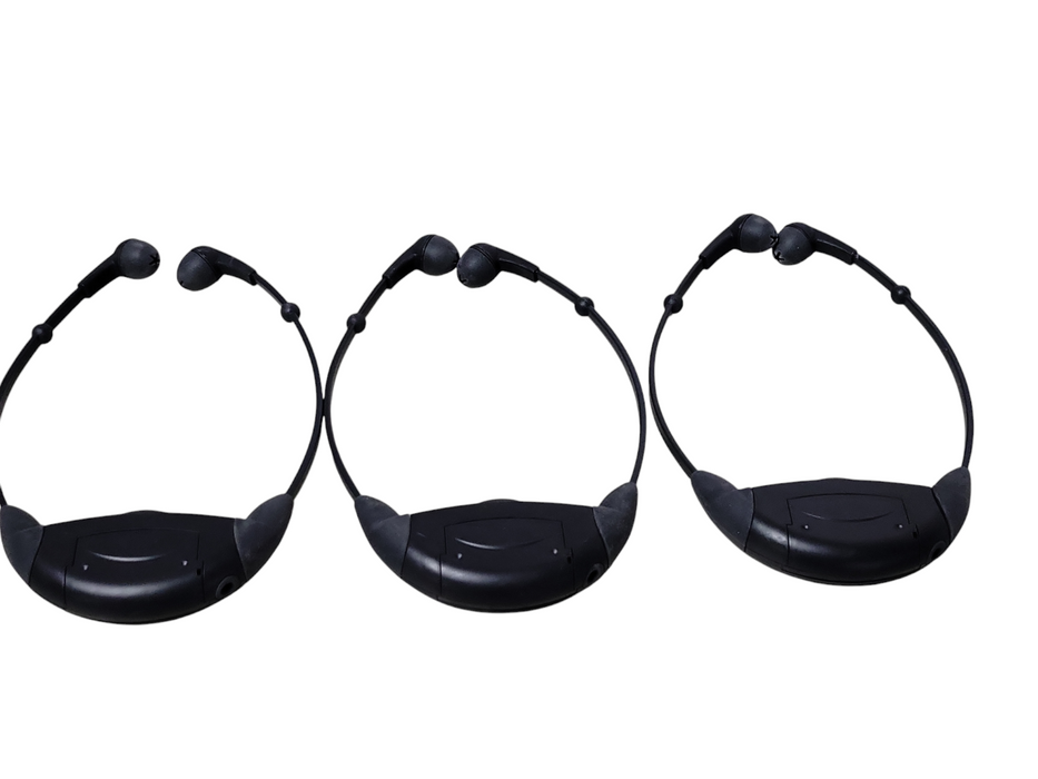 Lot of 4x Listen LR-42 4-Channel IR Receivers w/ Battery, READ _