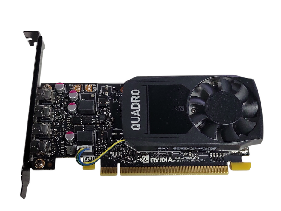 NVIDIA Quadro P1000 4GB GDDR5 Workstation Graphics Card, FH Bracket _