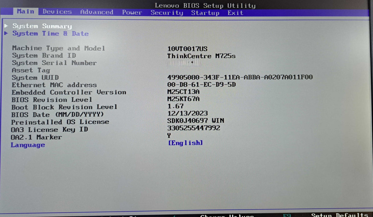 Lenovo ThinkCentre M725s | Ryzen 7 PRO 2700, 16GB DDR4, P400, No HDD/OS )