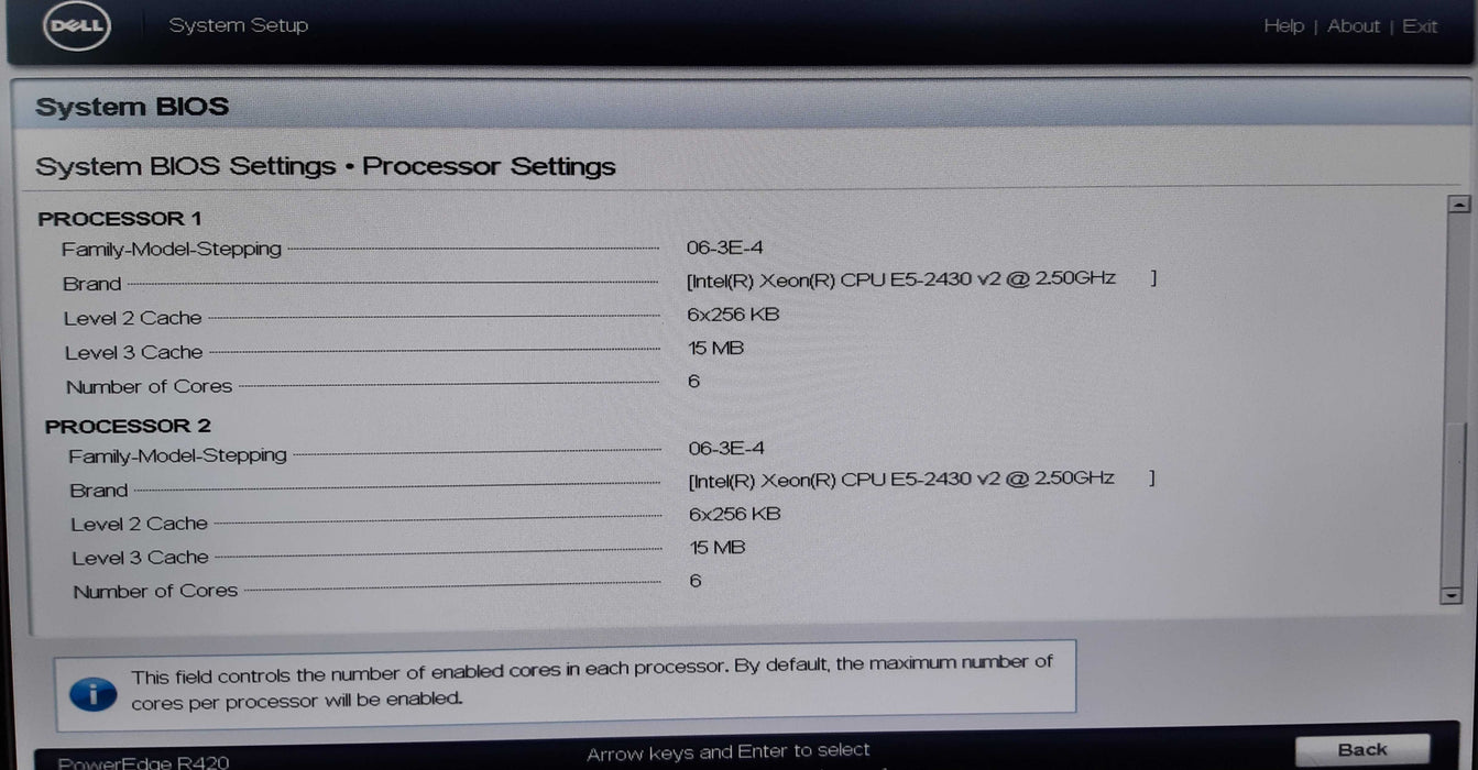 Dell PowerEdge R420, 2xXeon E5-2430 @2.5GHz, 16GB DDR3, 2xPSU, H310m, No HDD