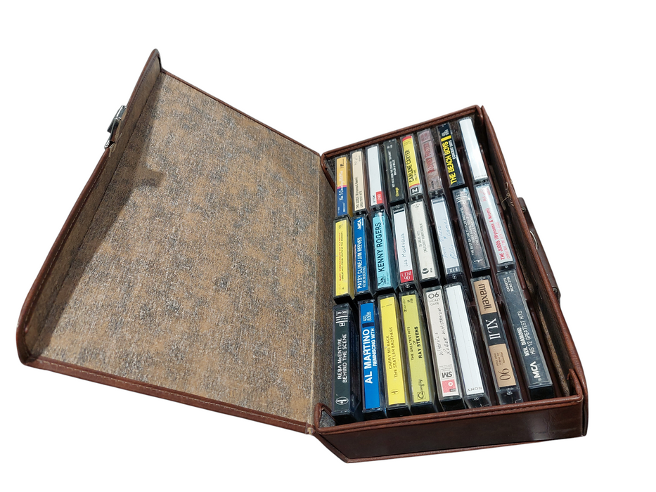 Vintage Case of Cassette Tapes 24 in total Neil Diamond , Reba McEntire =