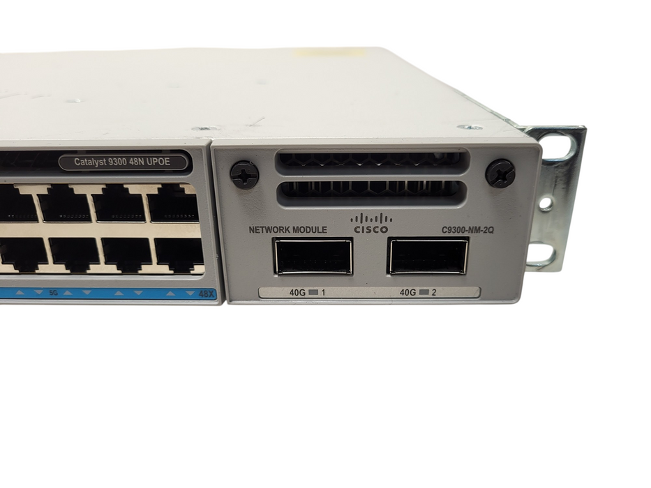 Cisco C9300-48UN-A V02 | 48-Port UPoE Network Switch w/ C9300-NM-2Q, 2x PSU Q$