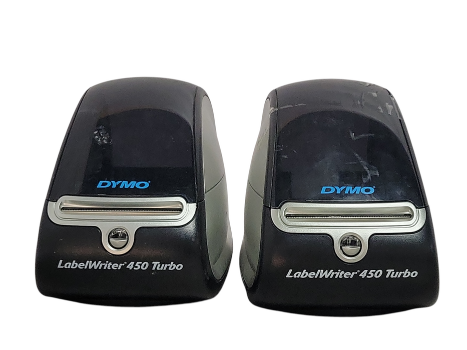 Lot of 2x Dymo LabelWriter 450 Turbo printers, READ _