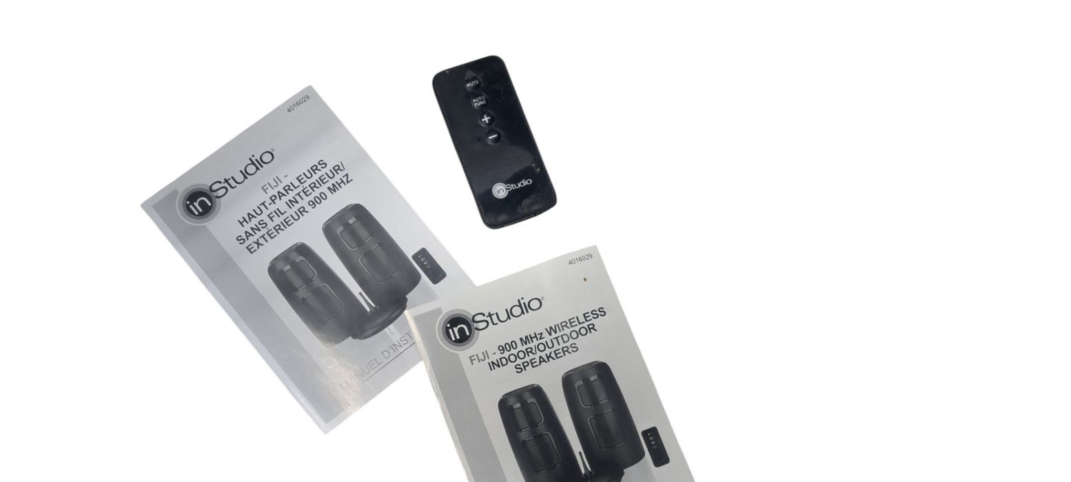 InStudio Fiji 900MHz Wireless Indoor/Outdoor Speakers Model 4016029R