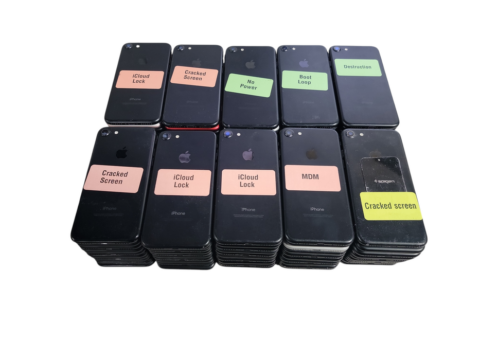 Lot of 100x Apple iPhone's 7 [A1778 | AS-IS] (