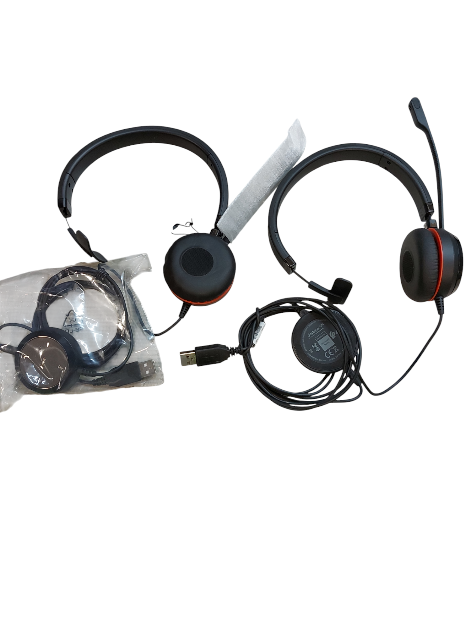 Lot 2x Jabra USB Wired Headset ENC060 mono —