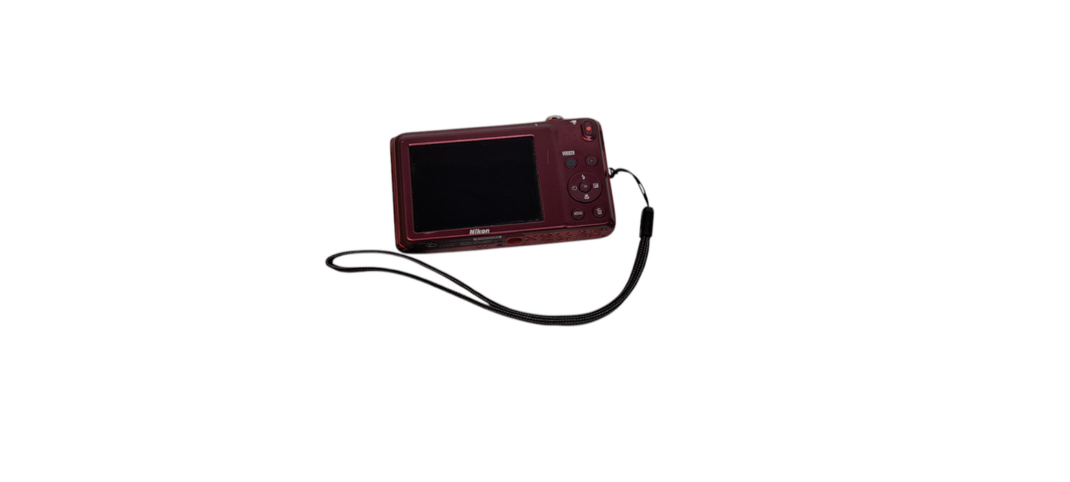 Nikon Coolpix S3500 20.0MP Red Digital Camera| READ