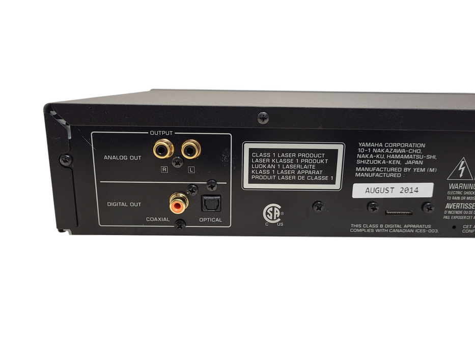 Yamaha CD-S300 Single-Disc CD Player High Quality Sound Function USB  $