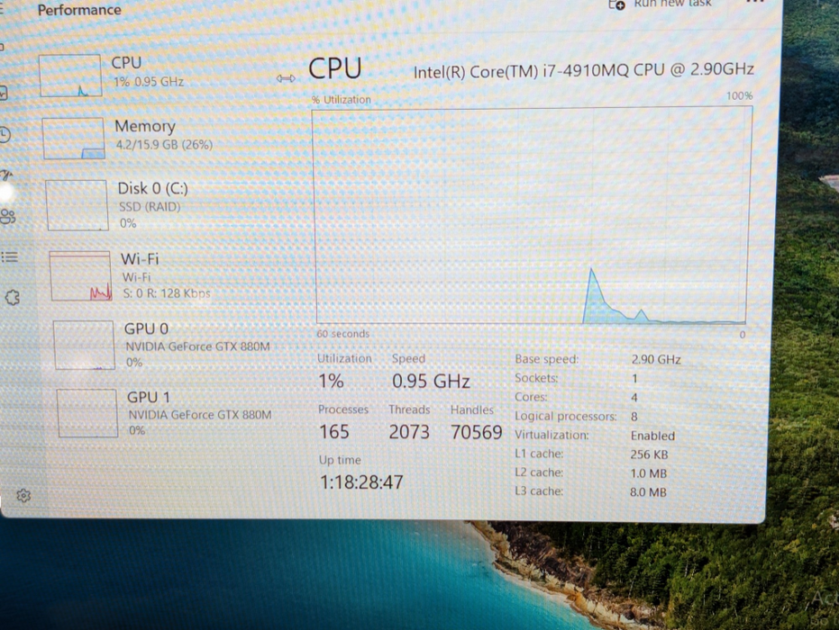 DELL Alienware 18 Loaded 2x NVIDIA GTX 880M 8GB GPUs Intel Core i74910MQ - Lap200