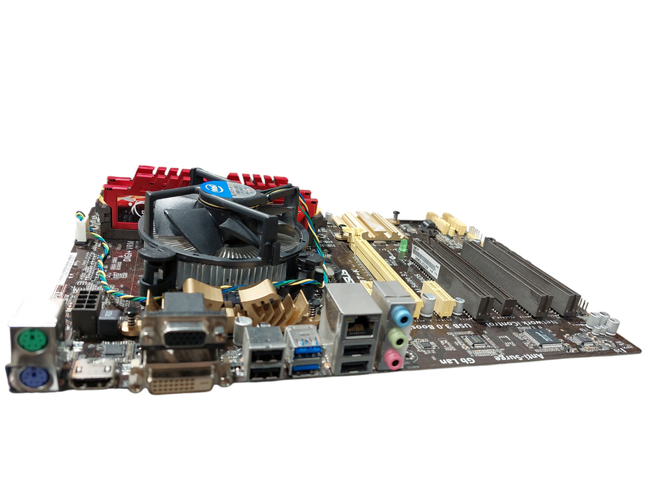 ASUS Motherboard Z-87K & 2 Kit of Ram DDR3-1600 8GBXL GSKILL =