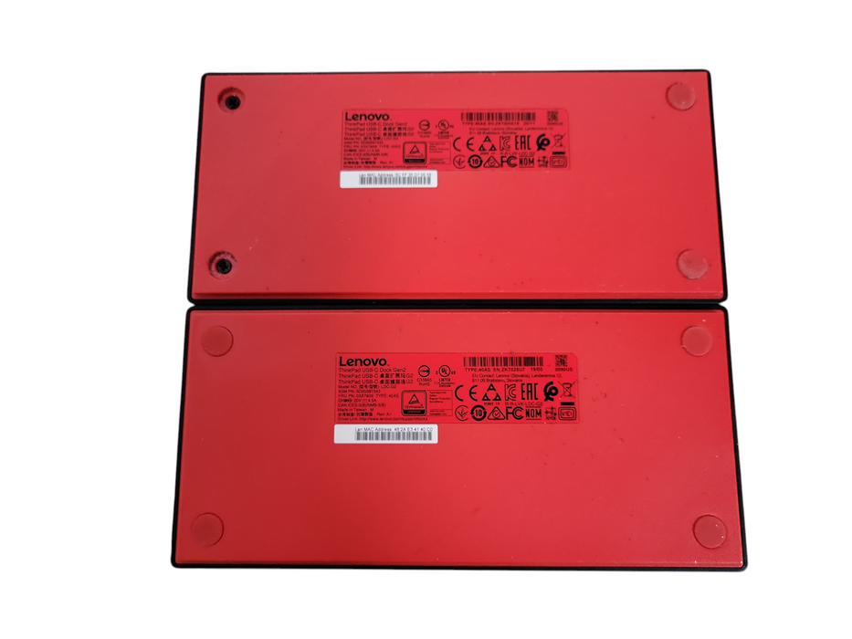 LOT 2x Lenovo ThinkPad USB-C Dock Gen 2 LDC-G2 !