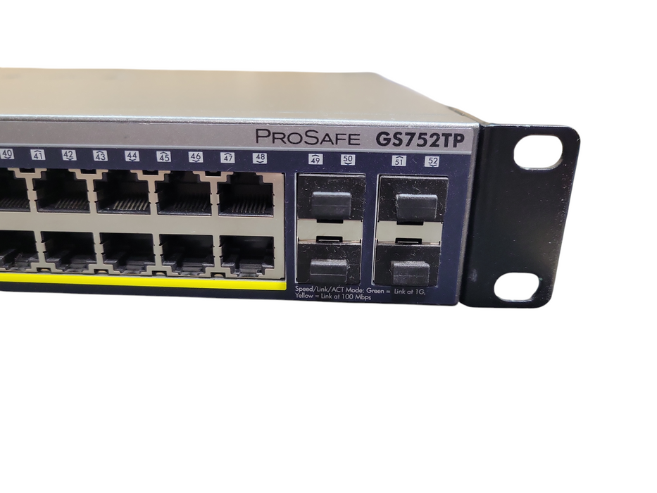 NetGear ProSafe GS752TP 48-Port Gigabit Smart Switch PoE+ w/4x SFP ports  !