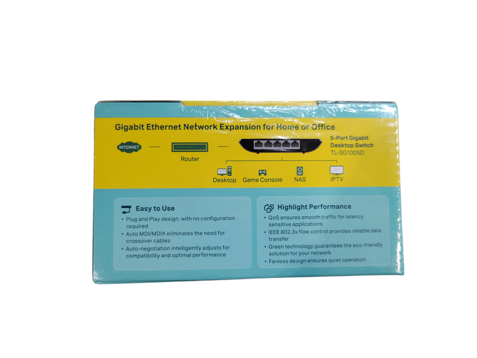 TP-Link 5-Port Gigabit Ethernet Desktop Switch TL-SG1005D v9 %