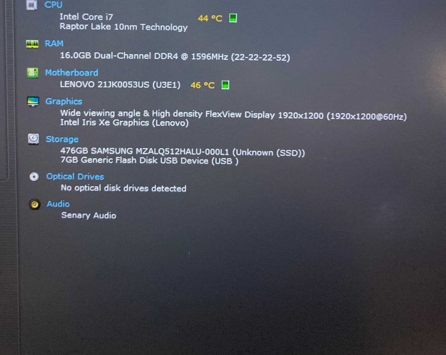 Lenovo ThinkPad E14 Gen 5 TOUCH Core i7-1355U@1.7GHz 16GB RAM 512GB SSD  Lap200