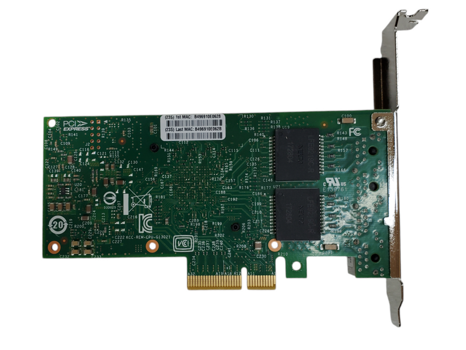 Lenovo I350-T4 Quad-Port Gigabit PCIe Ethernet Adapter - 00YK613