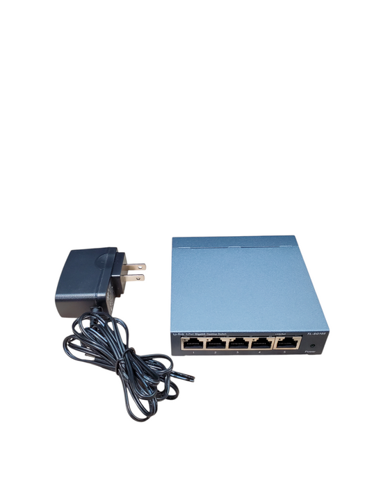 TP-Link TL-SG105 5-Port Gigabit Desktop Switch w/ Power Adapter